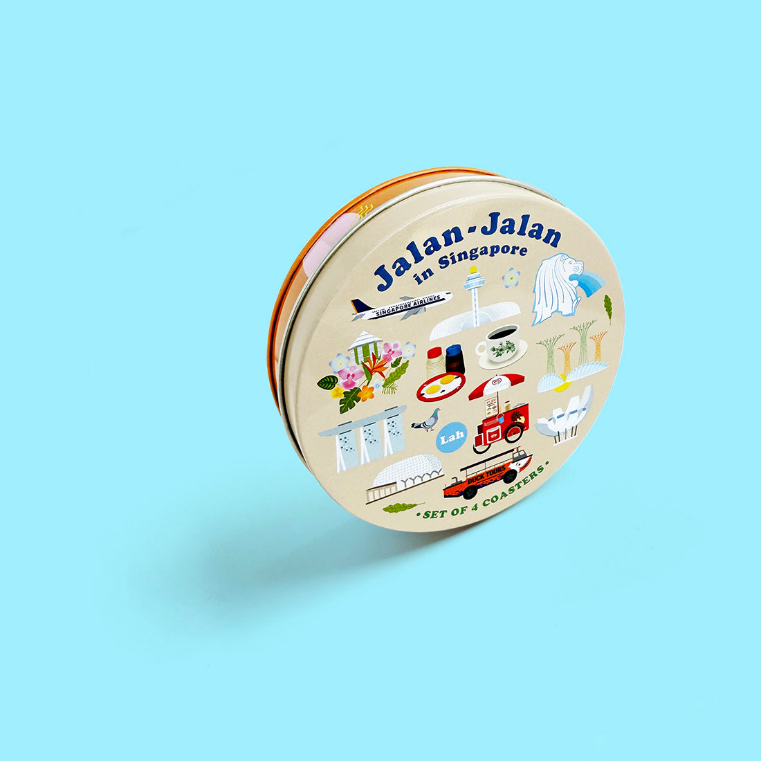 Jalan in Singapore Coasters – Set of 4