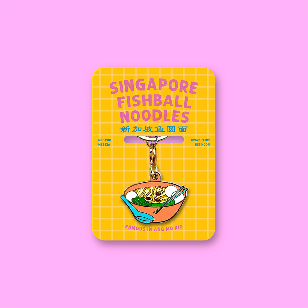 Makan Keychain – Fishball Noodles