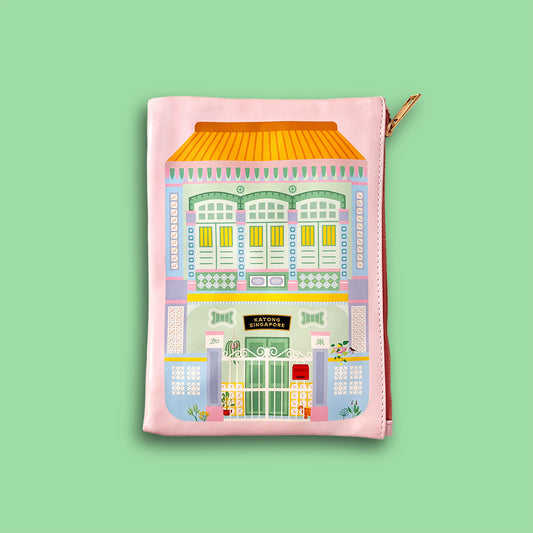 Zip Pouch - Katong Green Shophouse