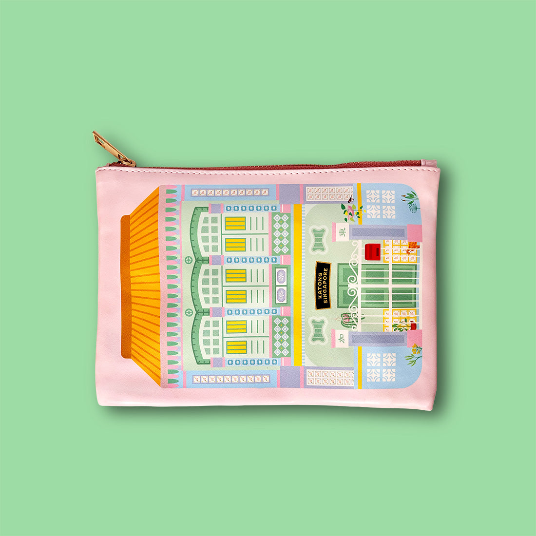 Zip Pouch - Katong Green Shophouse