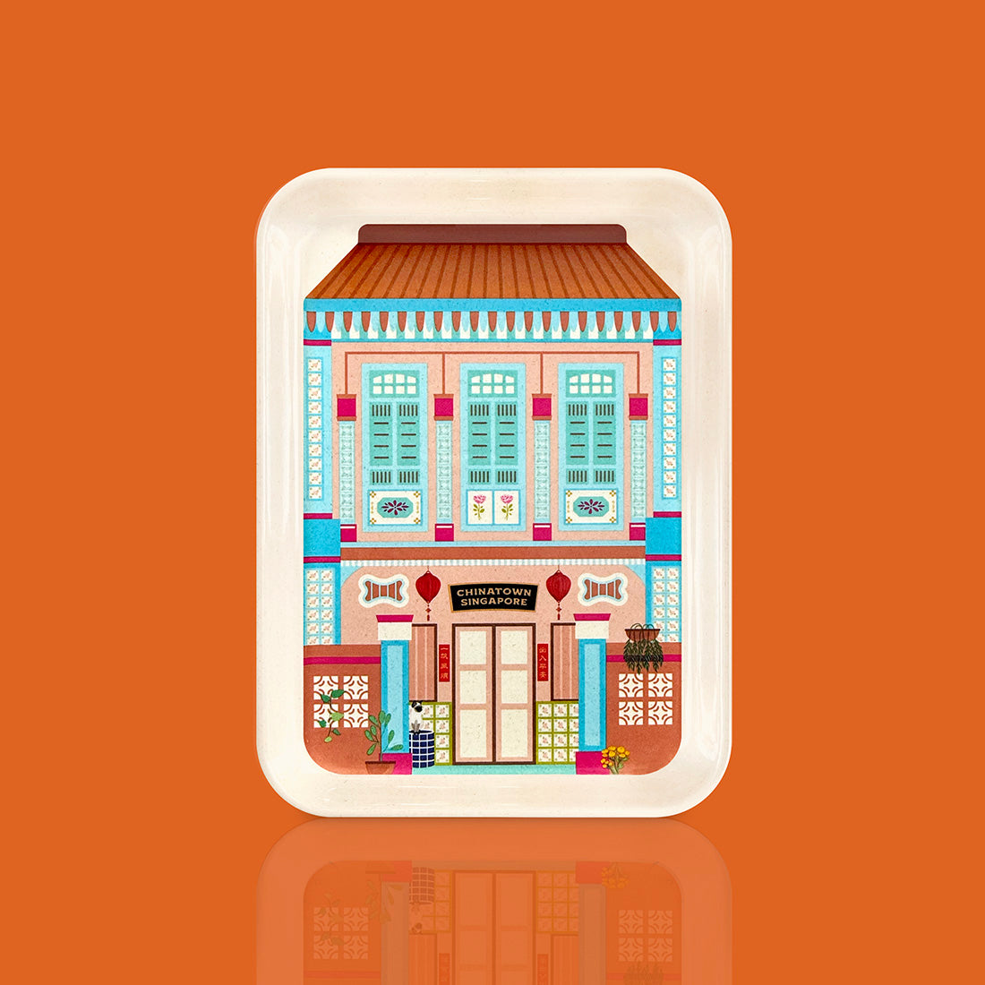 Shophouse Plate - Singapore Chinatown