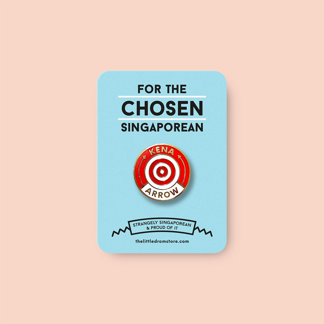 Strangely Singaporean Pin – Kenna Arrow