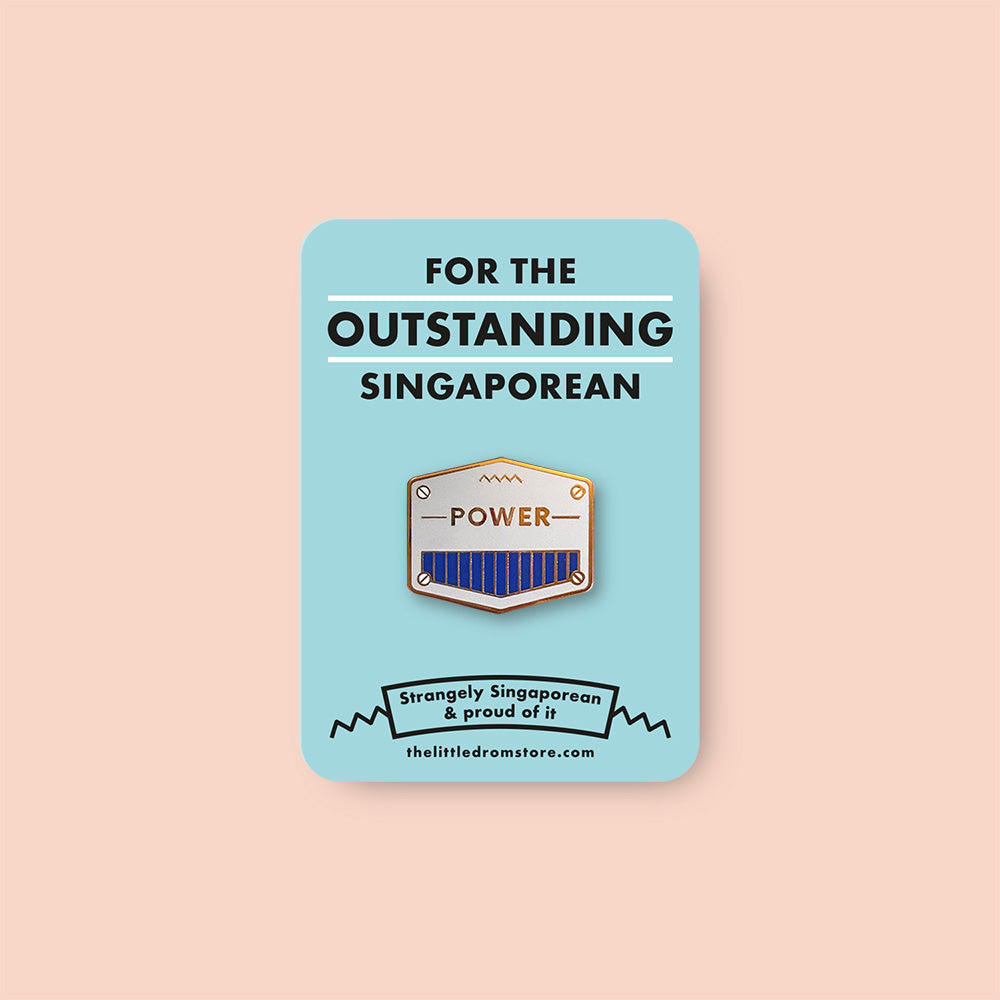 Strangely Singaporean Pin – Power