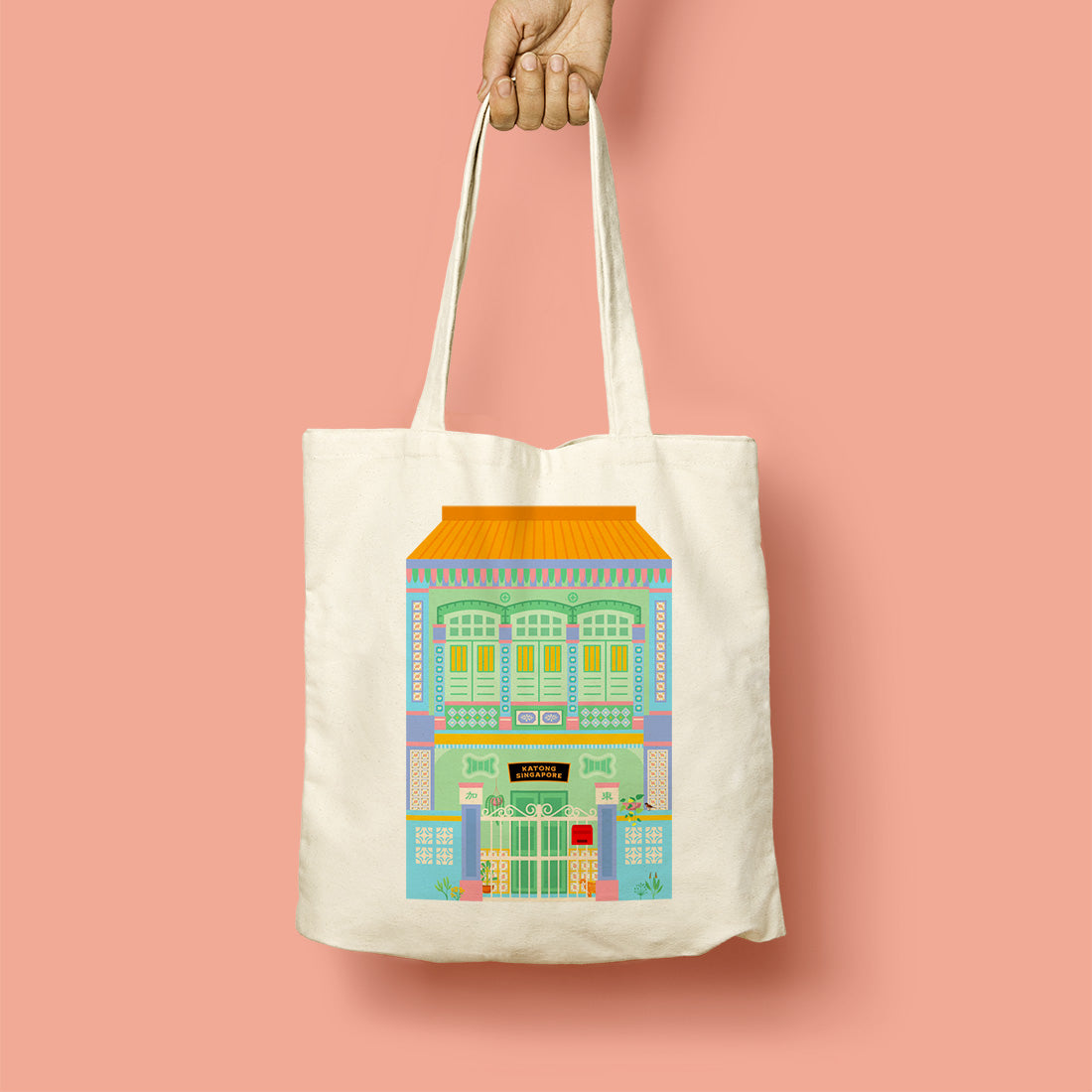 Tote - Katong Shophouse Green