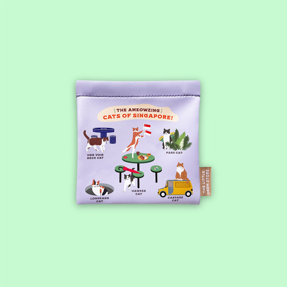 Snap Pouch - Cats of SG
