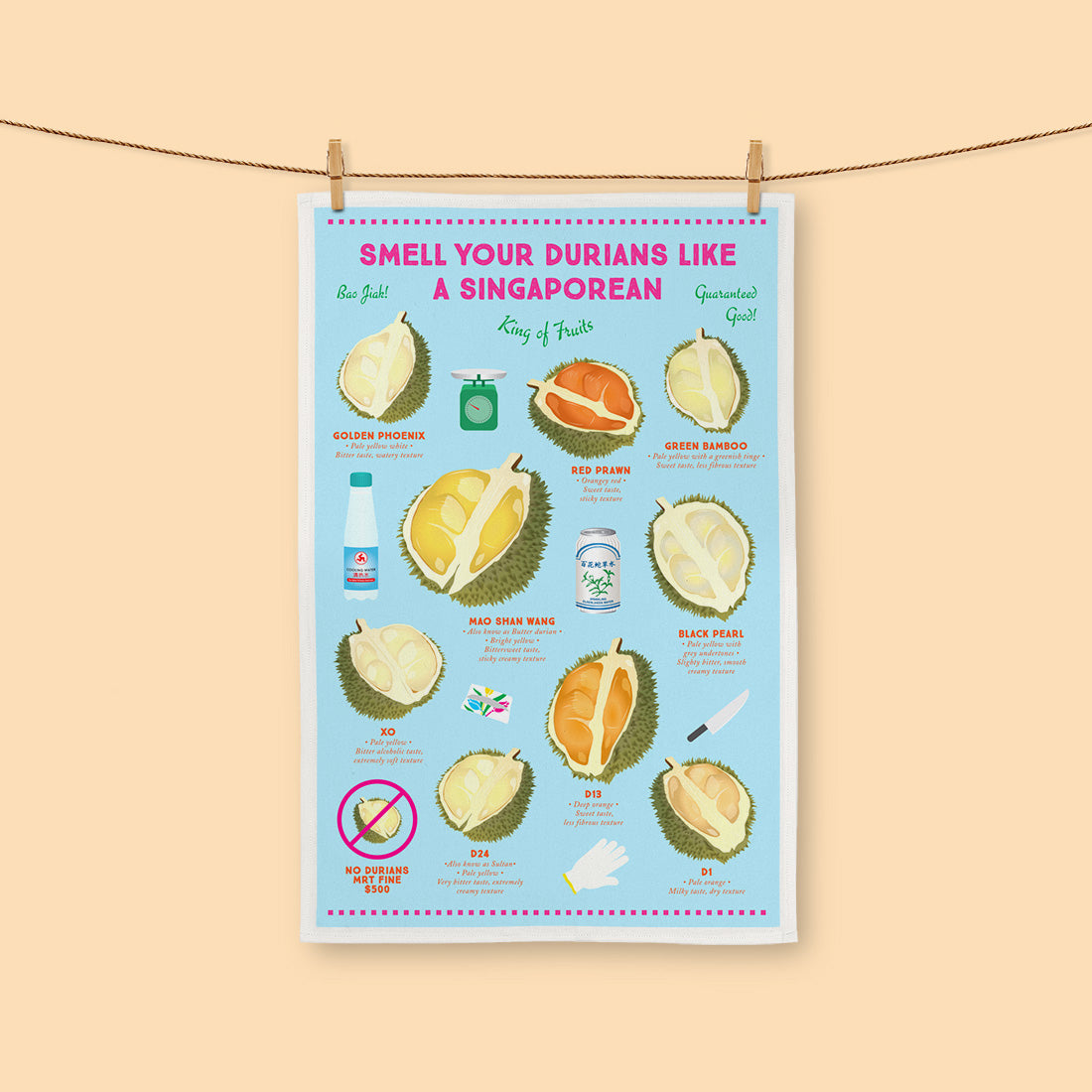 Tea Towel – Durian