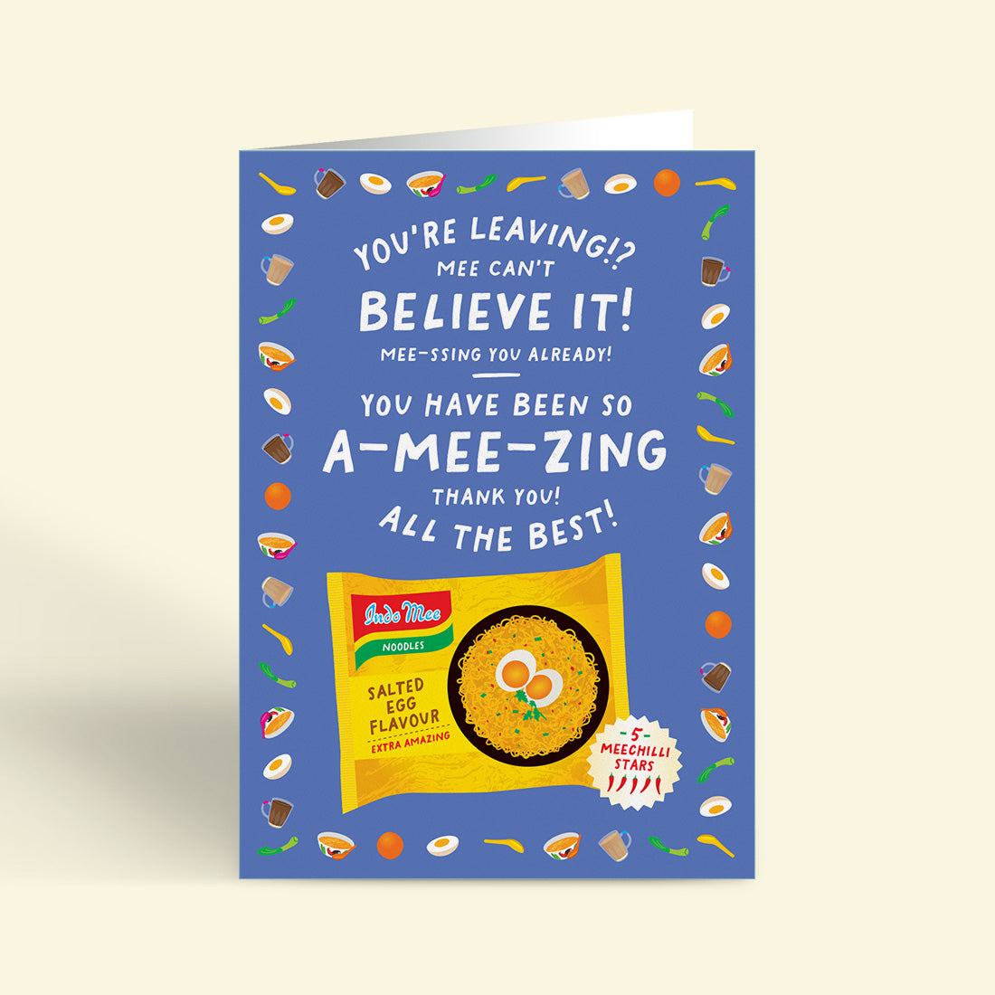 Farewell Card – Packet Noodle (LARGE A4 SIZE)