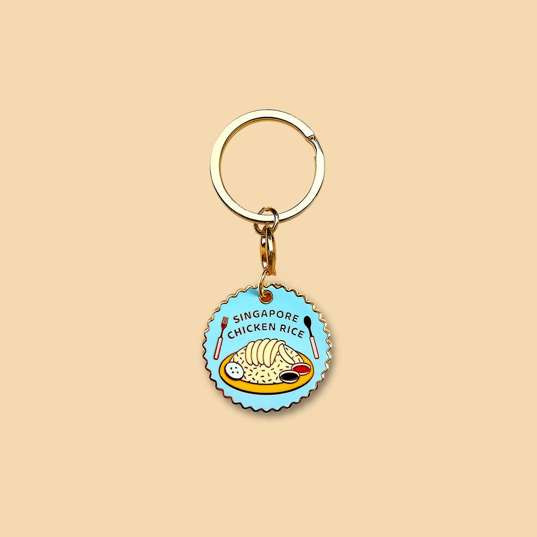 Makan Keychain – Chicken Rice