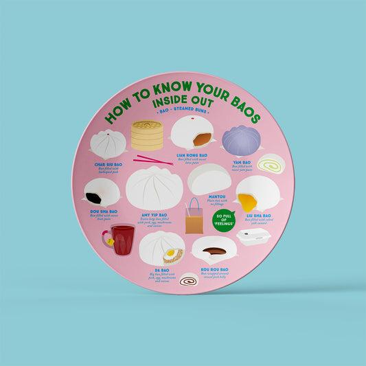 10" Plate – Know your Bao inside out