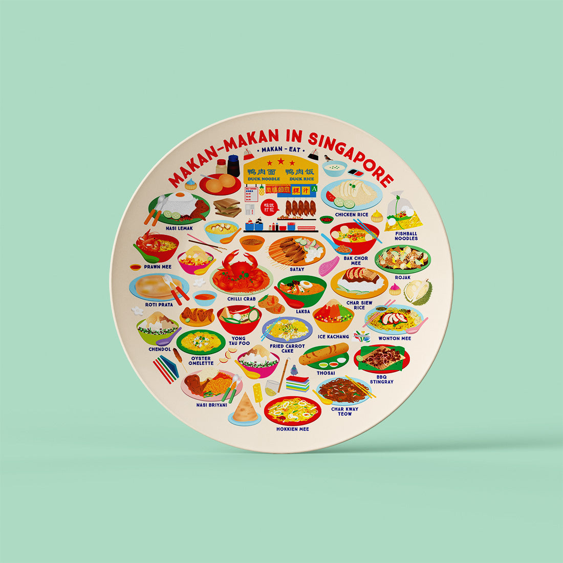 10" Plate – Makan Makan in Singapore