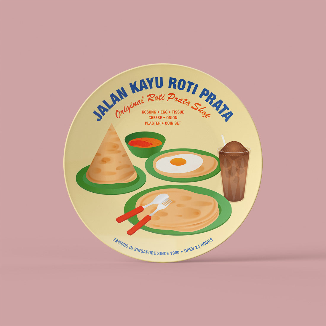 8" Plate – Jalan Kayu Roti Prata