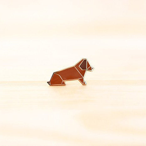 Origami Pin – Dachshund