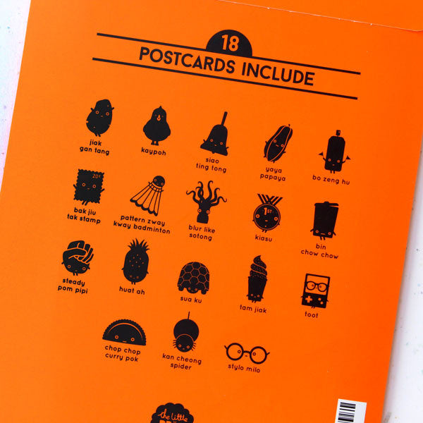Strangely Singaporean Postcard Set of 18 pcs - Fixed set
