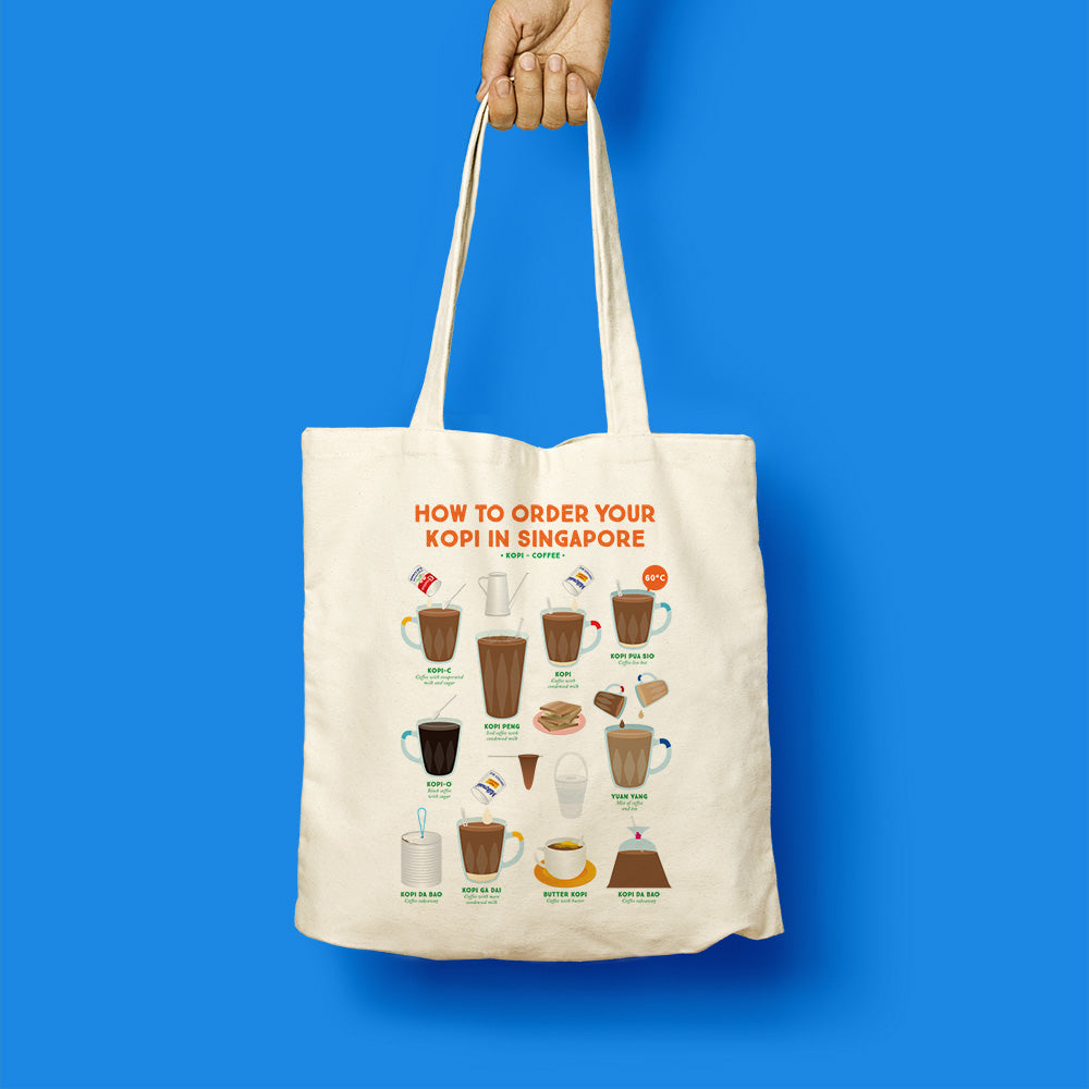 Kopitiam Tote - How to order your Kopi