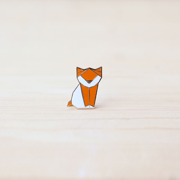 Origami Pin – Kitten