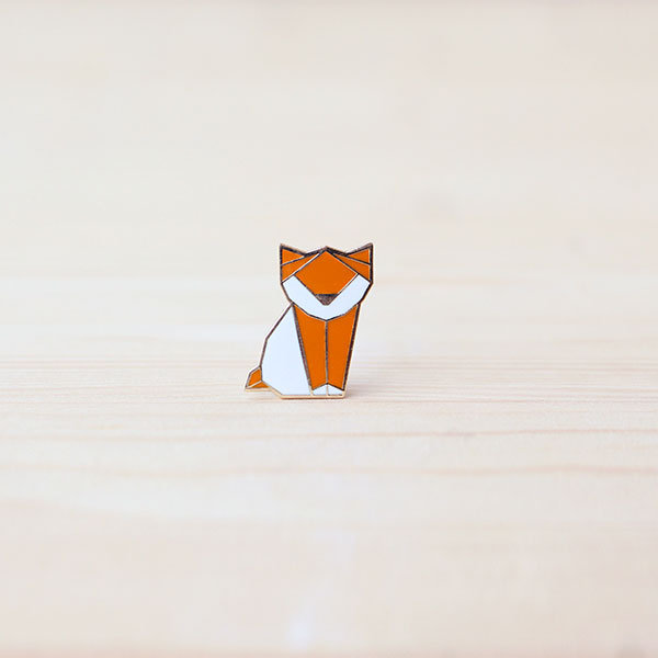 Origami Pin – Kitten