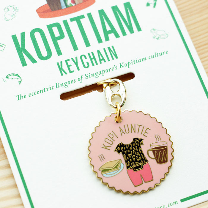 Kopitiam Keychain – Kopi Auntie