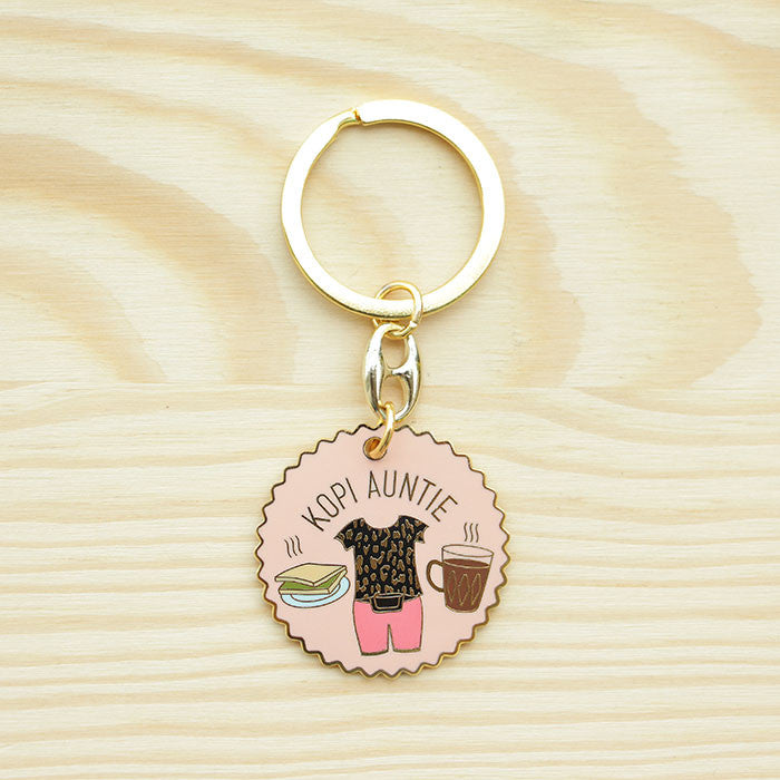 Kopitiam Keychain – Kopi Auntie