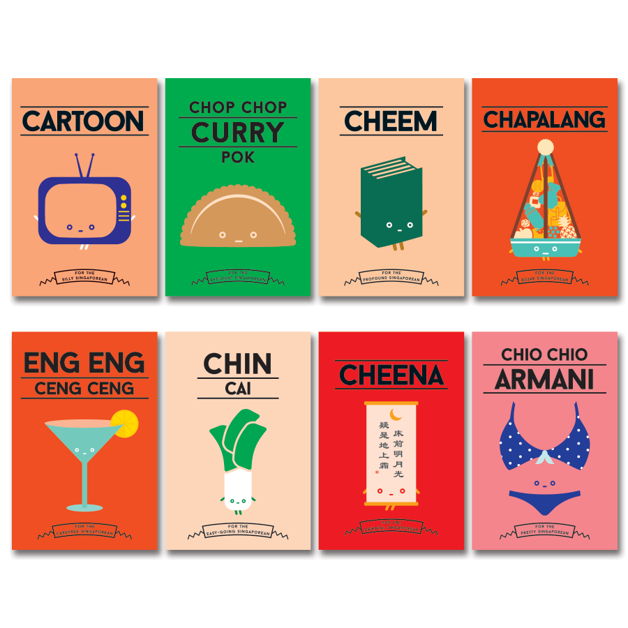 Strangely Singaporean Postcard Set of 22 pcs - Pick any 22