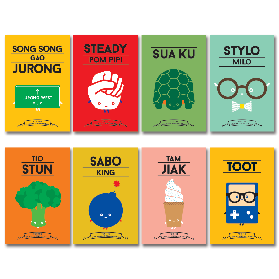 Strangely Singaporean Postcard Set of 22 pcs - Pick any 22