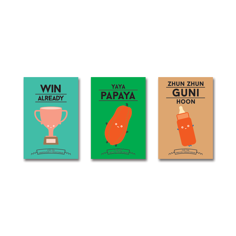 Strangely Singaporean Postcard Set of 22 pcs - Pick any 22