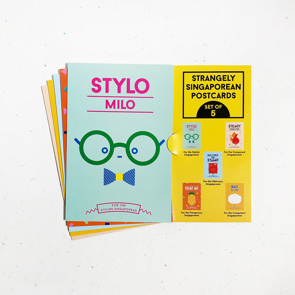 Strangely Singaporean Postcard Set of 5 pcs