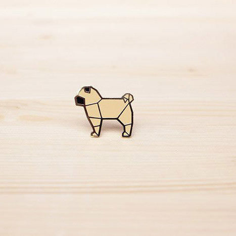 Origami Pin – Pug