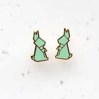 Origami Earring – Rabbit