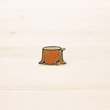 Origami Pin – Tree Stump