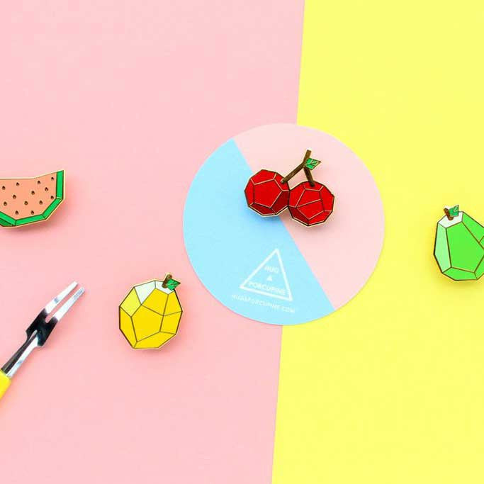 Origami Pin – Fruits