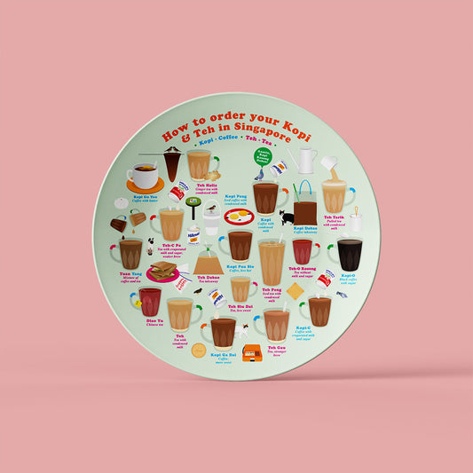 10" Plate – How to order your Kopi & Teh