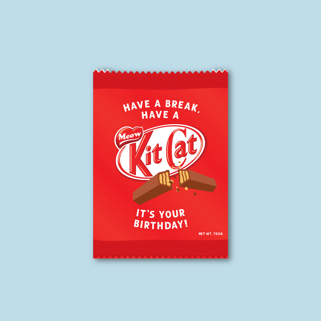 Card Sleeve + Postcards Set - Kit Cat Snack