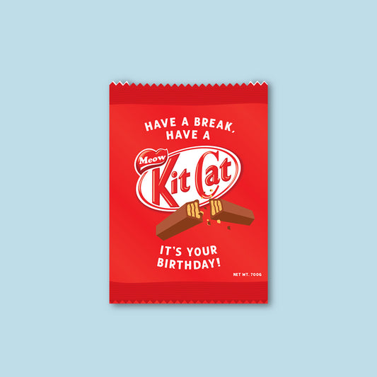 Card Sleeve + Postcards Set - Kit Cat Snack