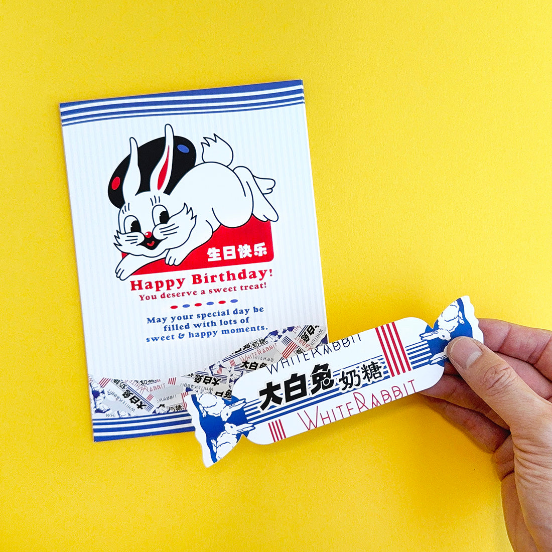 Card Sleeve + Postcards Set - Rabbit Candy