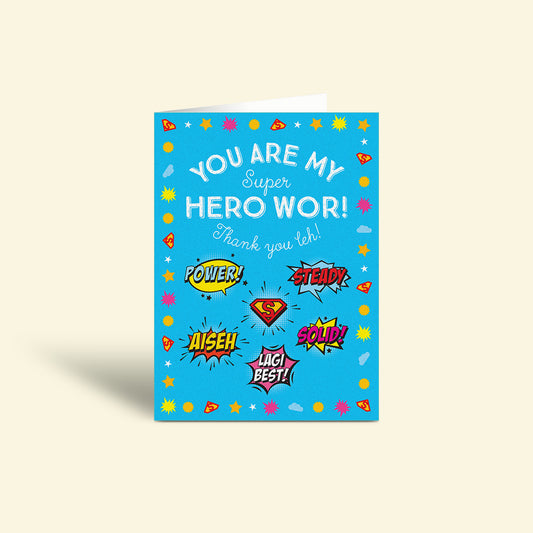 Thank you Card – Super Hero