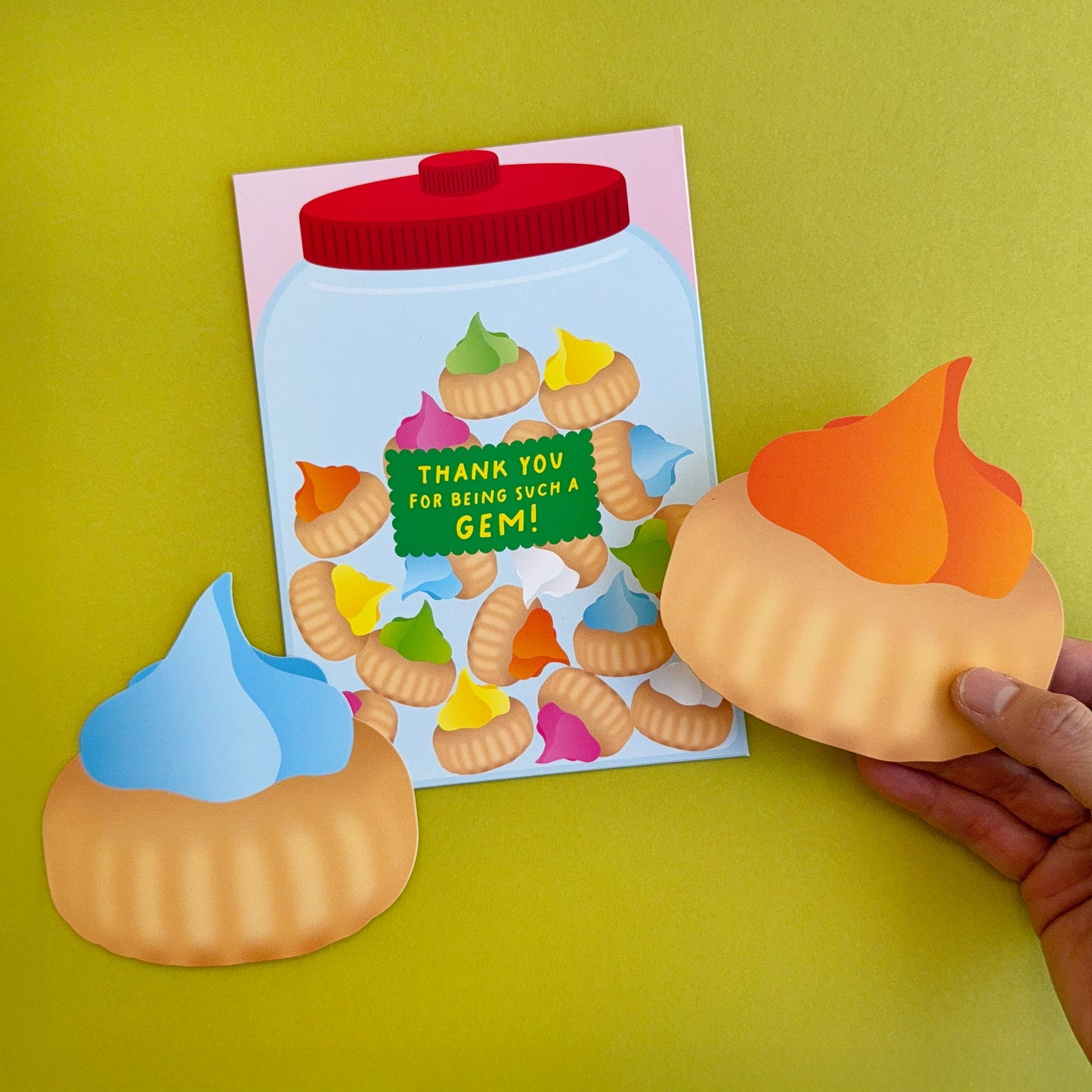 Card Sleeve + Postcards Set - Ice Gem Biscuits