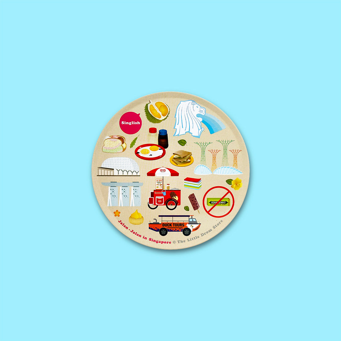 Jalan in Singapore Coasters – Set of 4