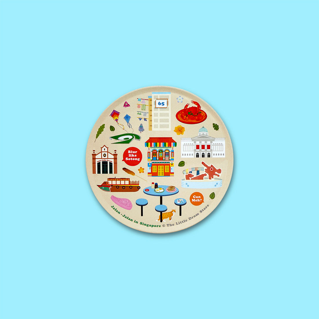 Jalan in Singapore Coasters – Set of 4