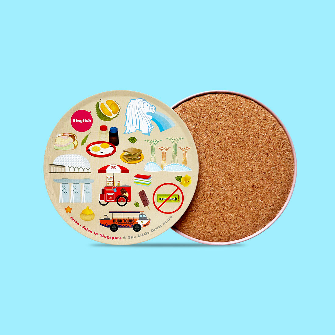 Jalan in Singapore Coasters – Set of 4