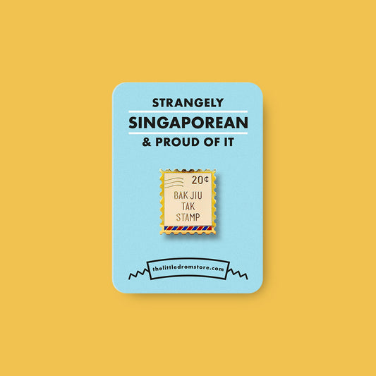 Strangely Singaporean Pin – Bak Jiu Tak Stamp