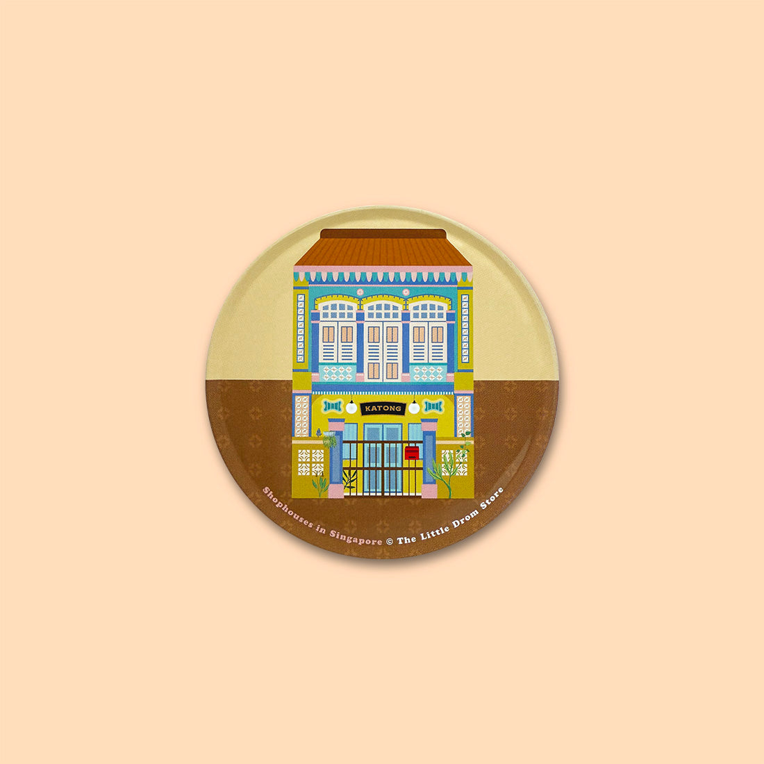 Singapore Shophouses Coasters – Set of 4