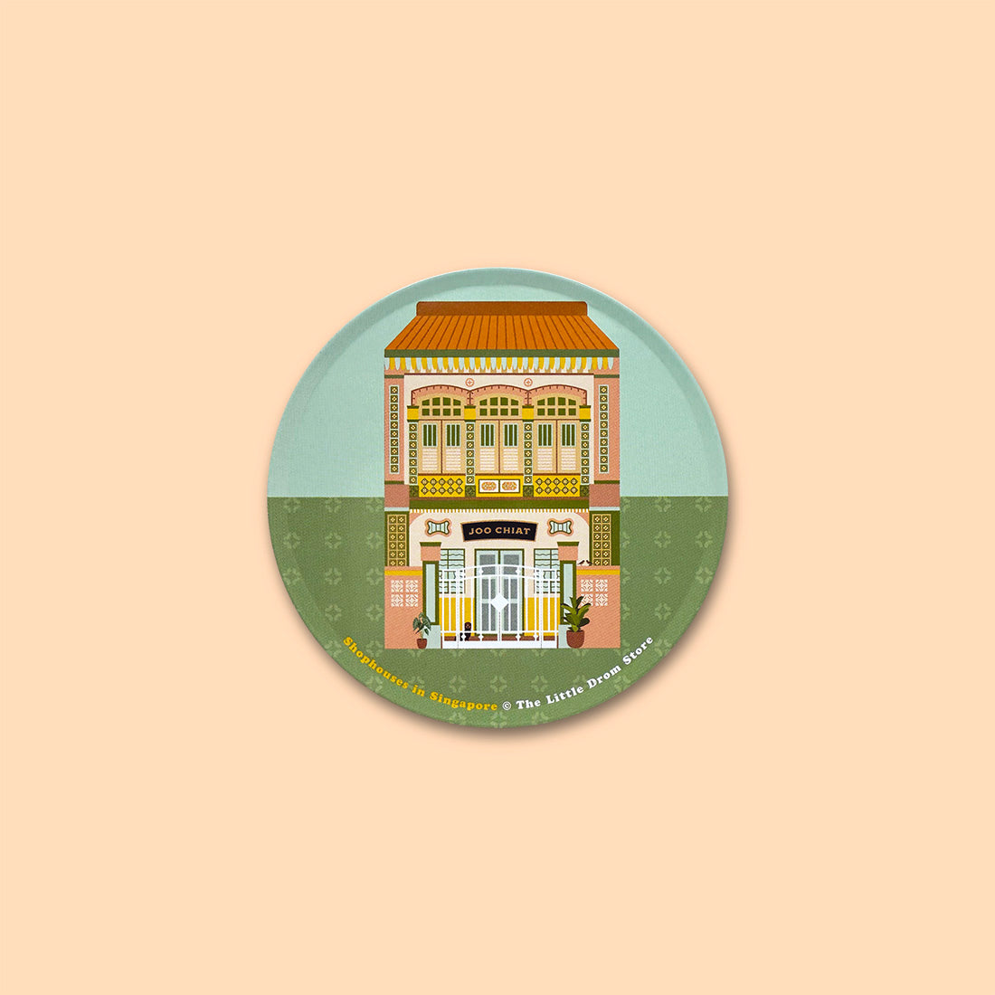 Singapore Shophouses Coasters – Set of 4