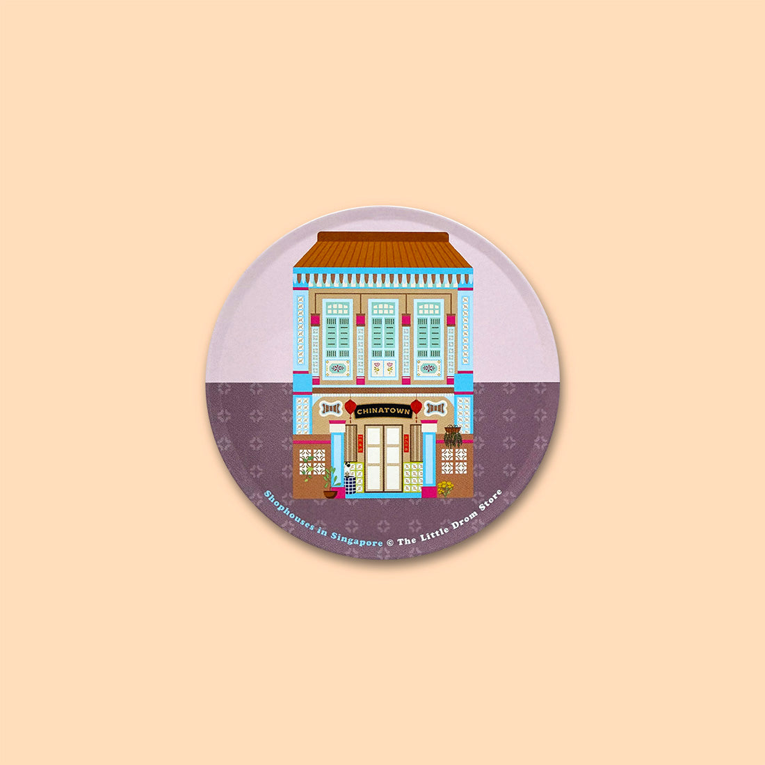 Singapore Shophouses Coasters – Set of 4