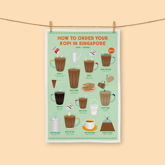 Tea Towel – How to order your Kopi