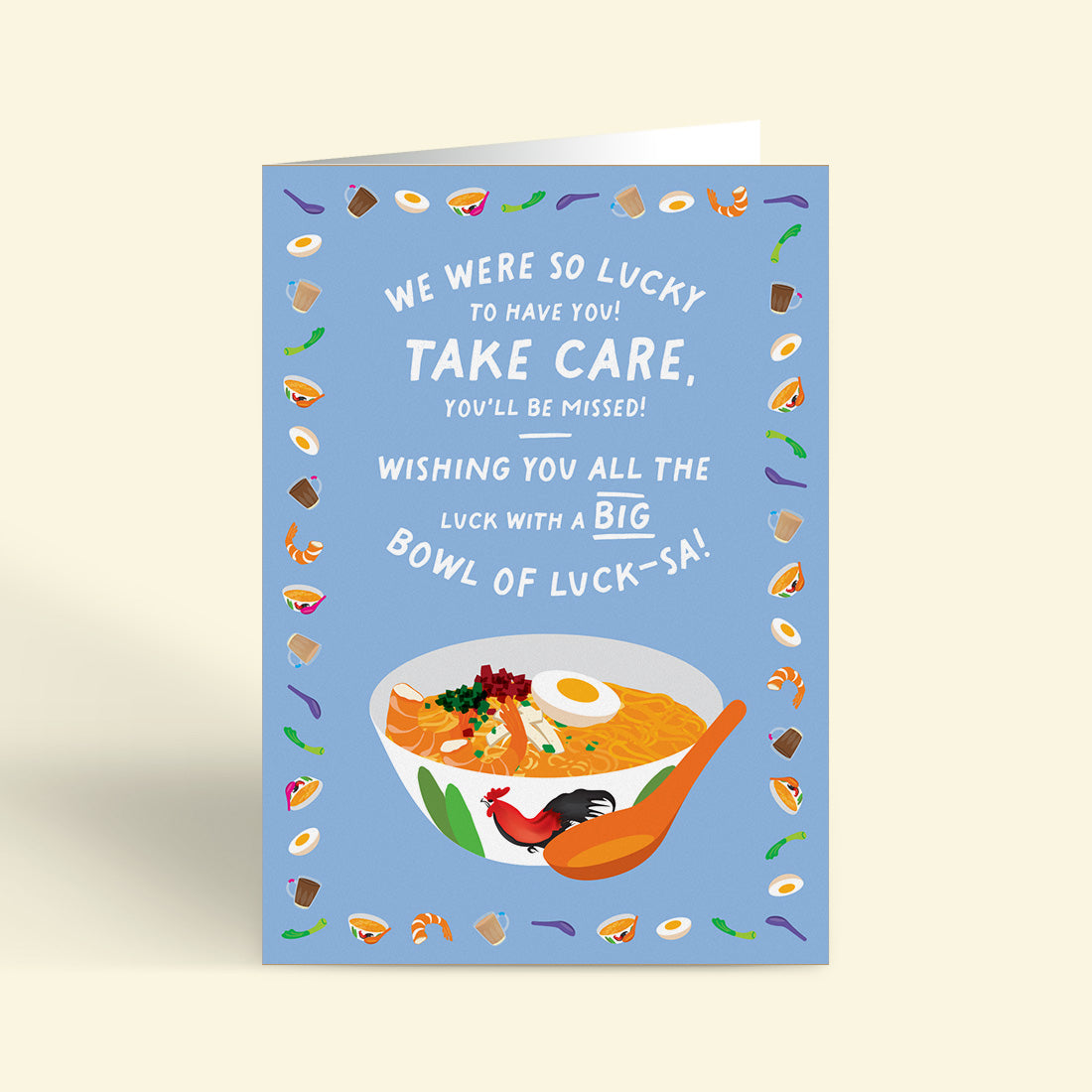 Farewell Card – Laksa (LARGE A4 SIZE)