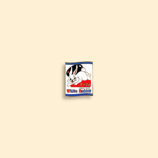Snacks Pin – White Rabbit Candy