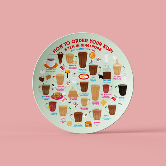 10" Plate – How to order your Kopi & Teh