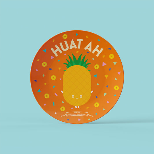 Strangely Singaporean 8" Plate – Huat Ah