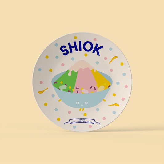 8" Strangely Singaporean Plate – Shiok