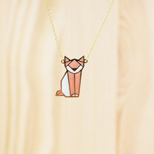 Origami Necklace – Cat